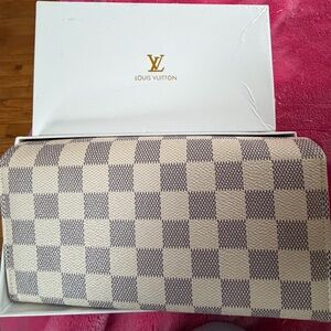 LV checkered wallet